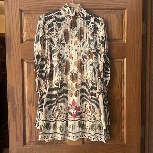 Farm Rio flowy pattern dress. Comes with slip.   Worn once. Hits above the knee.